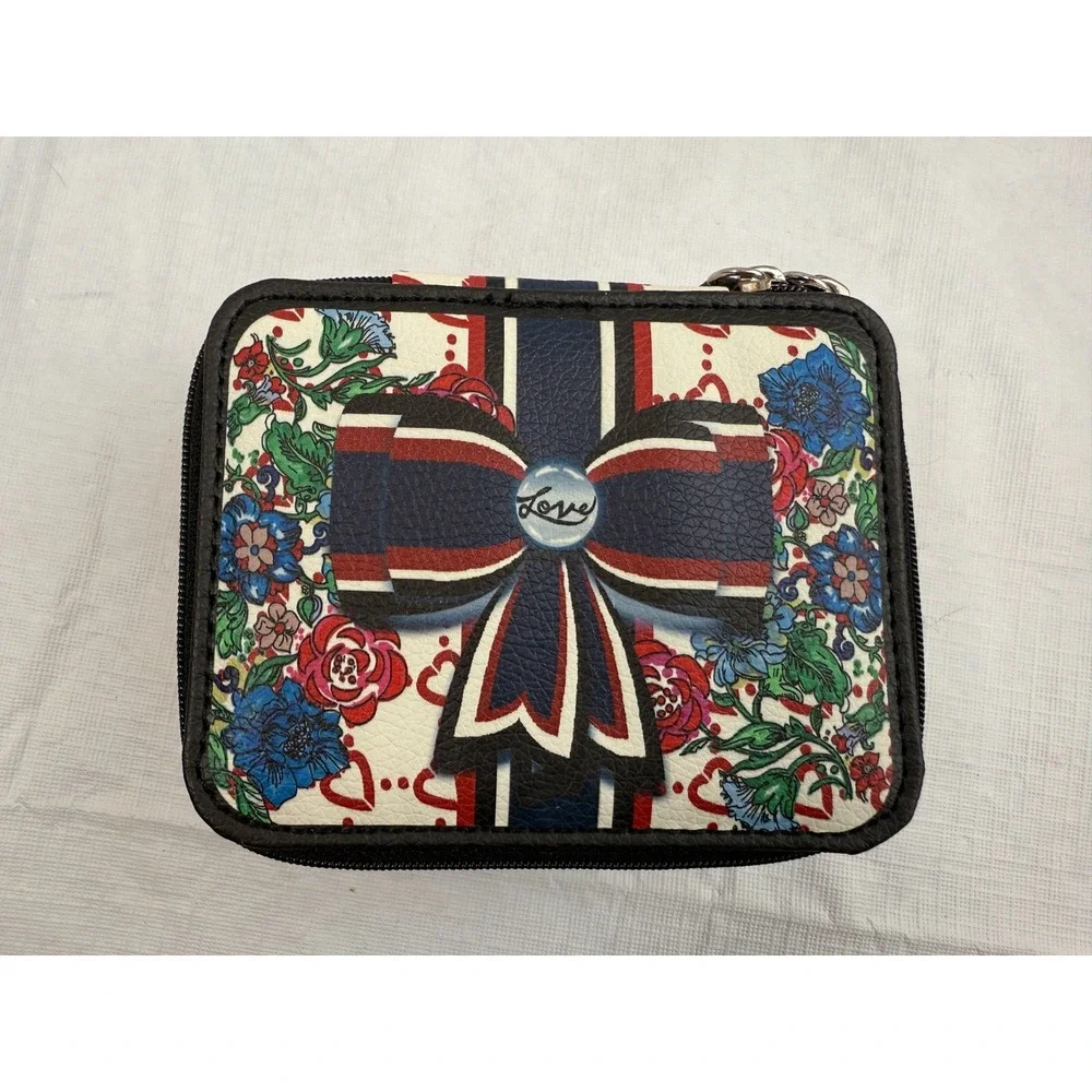 Brighton BE YOUR KIND OF BEAUTIFUL Zip Around Travel Jewelry Case Box